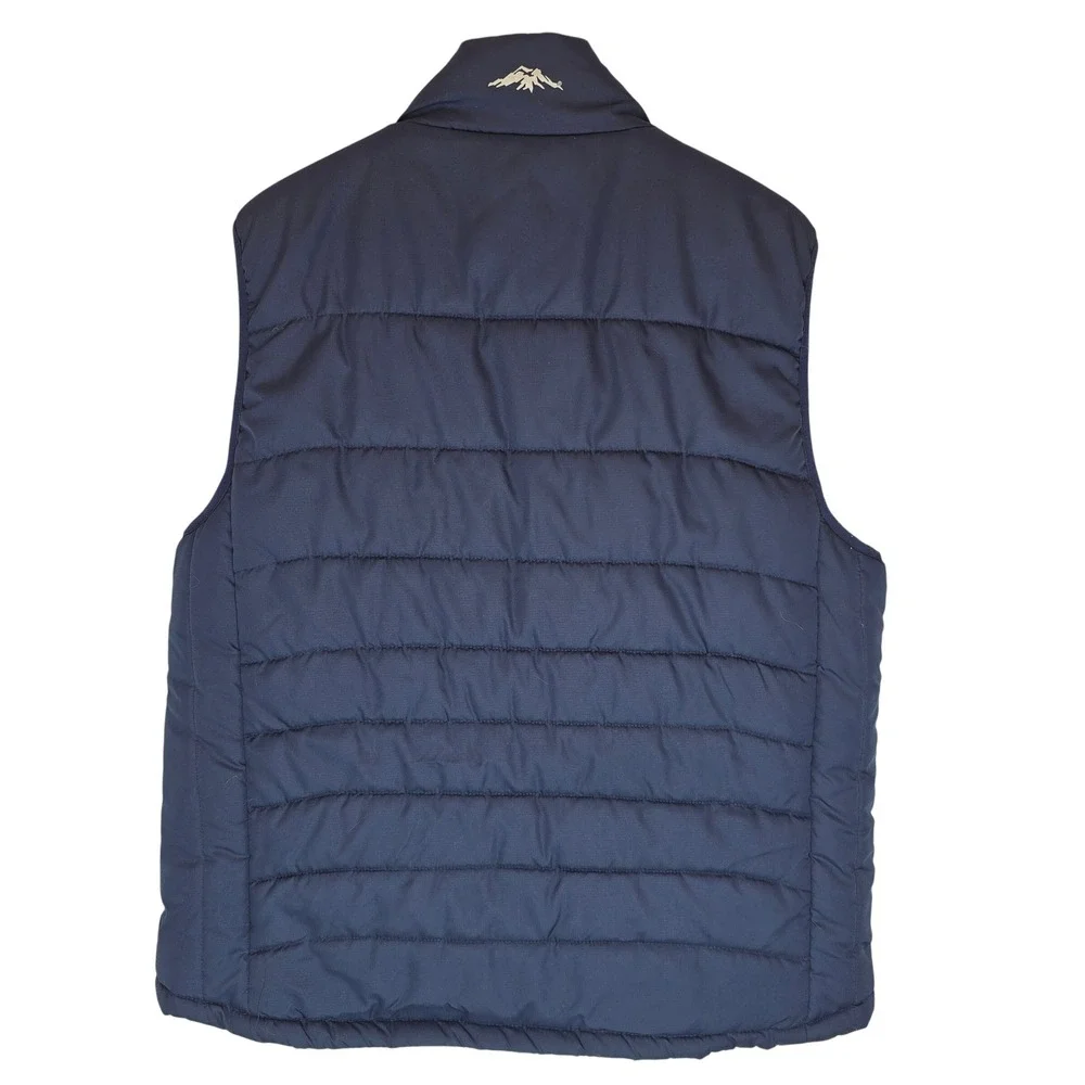 PACIFIC TRAIL Mens Puffer Vest Navy Blue Sz Large Lightweight Insulated Outdoors